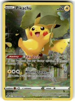 Pikachu GG30/GG70 Holo Crown Zenith Galarian Gallery Pokemon NM - Image 1