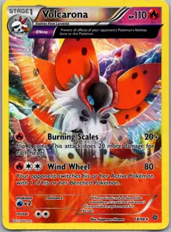 Volcarona 18/98 Ancient Origins Rare Reverse Holo Pokemon - Image 1