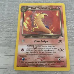 Pokemon TCG Dark Typhlosion Holo Rare Neo Destiny 10/105 Vintage Card - Image 2