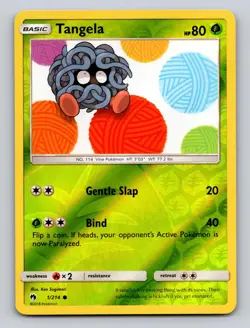 Tangela 1/214 Common Lost Thunder Pokemon Reverse Holo NM - Image 1