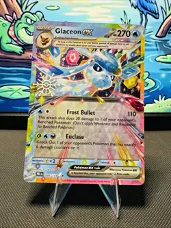 Pokemon Glaceon Ex 026/131 Prismatic Evolutions Holiday Calendar Stamp - Image 1