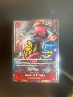 GENERAL FRANKY P-027 CHAMPIONSHIP STAMP (CS 2023 ) ONE PIECE CARD GAME - Image 1