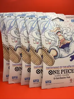 🔥 One Piece -OP-05 Awakening Of The New Era - Sleeved Booster Packs -5 Packs ⁉ - Image 1