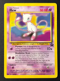 Mew 8 Black Star Promo WOTC - Pokemon Card B HP - Image 1