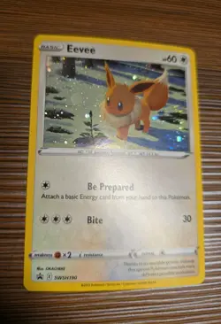 Pokemon Eevee SWSH190 Sword & Shield Black Star Promo Holo Card - Image 1