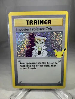 Imposter Professor Oak 73/102 Celebrations: Classic Collection Holo HP Card - Image 1