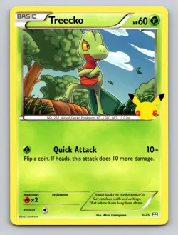 Treecko 003/025 Promo McDonald's 25th Anniversary Promos Pokemon NM - Image 1