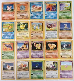 Vintage Pokemon Lot Of 20 WOTC Base Set Jungle Fossil Lot Unlimited MP - Image 1