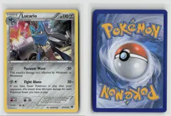 LUCARIO 63/124 HOLO RARE FATES COLLIDE POKEMON TCG LP - Image 3