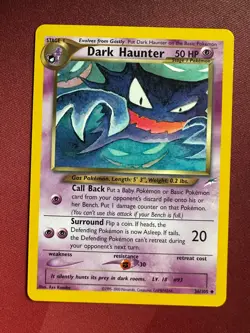 DARK HAUNTER 36/105 Neo Destiny non-holo Pokemon TCG card NM+ STRONG NEAR MINT - Image 1