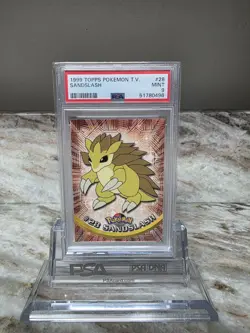 1999 TOPPS POKEMON TV #28 SANDSLASH PSA 9 - Image 1