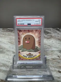 1999 TOPPS POKEMON TV #50 DIGLETT PSA 10 - Image 1