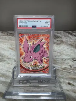 Pokemon 1999 Topps TV Nidorino #33 PSA 9 - Image 1