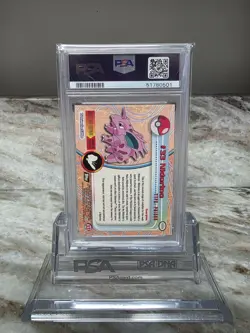 Pokemon 1999 Topps TV Nidorino #33 PSA 9 - Image 2