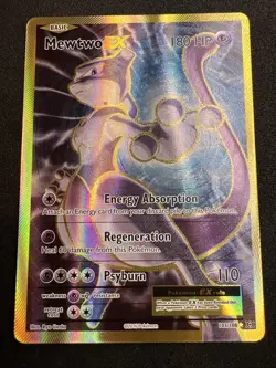 Mewtwo EX 103/108 XY Evolutions Gold Full Art Pokemon TCG 2016 Card - Image 1