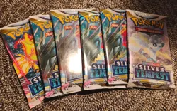Lot of 6 Pokemon TCG Silver Tempest Sealed Booster Packs - Image 1