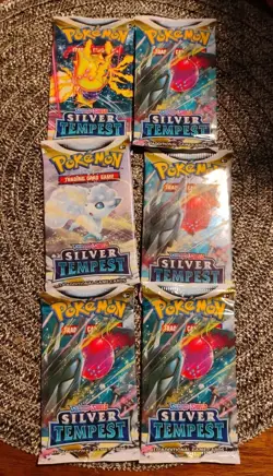 Lot of 6 Pokemon TCG Silver Tempest Sealed Booster Packs - Image 2