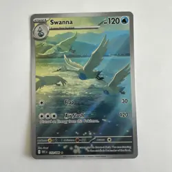 Swanna 110/086 IR Illustration White Flare Pokemon TCG Rare Card - Image 1
