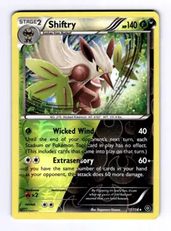 Shiftry XY - Steam Siege #11 (2016) Reverse Holo NM Pokemon - Image 1