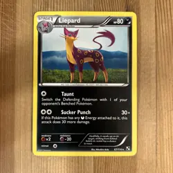 Pokemon TCG Liepard Black and White 67/114 Regular Rare LP - Image 1