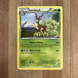 Pokemon TCG Sawsbuck Black and White 14/114 Regular Rare HP - Image 1