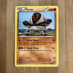 Throh - 61/114 - Rare MP, English Pokemon Black and White - Image 1