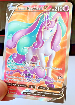 Pokemon TCG: Galarian Rapidash V Chilling Reign #167/198 Full Art MINT - Image 2