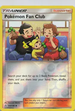 Pokemon Fan Club Reverse Holo Uncommon SM - Ultra Prism 133/156 LP - Image 1