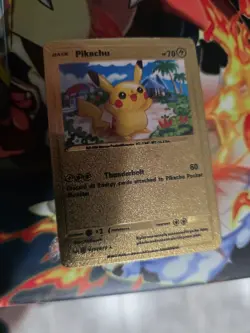 Pokemon Pikachu TCG Gold Foil Card #075/073 - Image 2