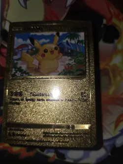 Pokemon Pikachu TCG Gold Foil Card #075/073 - Image 3