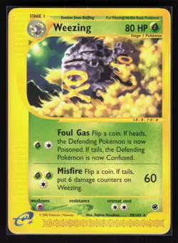 Weezing (70) Rare Pokemon Expedition 070/165 MP - Image 1