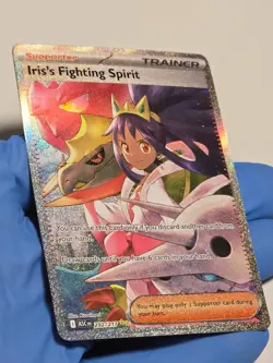 Iris's Fighting Spirit 292/217 Pokemon Ascended Heroes SIR NM GOD PACK PULL - Image 3