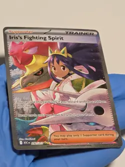Iris's Fighting Spirit 292/217 Pokemon Ascended Heroes SIR NM GOD PACK PULL - Image 4