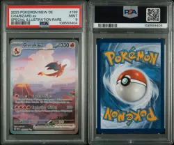 2023 Pokemon 151 Glurak EX PSA 9 Mint #199 Deutsch - Image 1