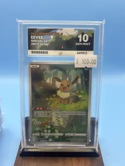 Pokemon - Eevee 0115/15 - Simplified Chinese - Gem Pack Vol 2 - Graded - ACE 10 - Image 1