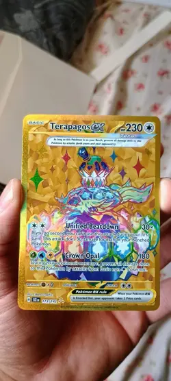 Pokemon TCG Terapagos EX 173/142SV07: Stellar Crown Hyper Rare Holo Card - Image 1