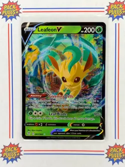Leafeon V Ultra Rare Holo Pokemon TCG Evolving Skies 007/203 - Image 1