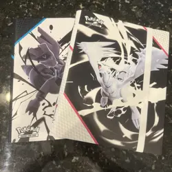 Pokemon TCG Card Binder Lot Black Bolt & White Flare 4-Pocket Album New - Image 1