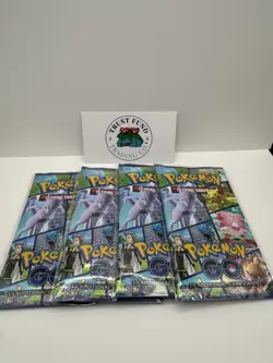 4 Pokemon TCG Pokemon Go Booster Packs Lot Factory Sealed Booster Packs NEW - Image 1
