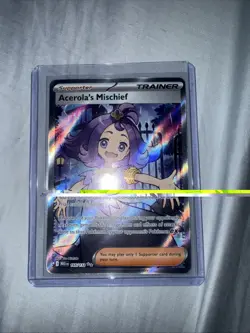 Acerola's Mischief Trainer Card Pokemon TCG Holo Supporter - Image 1