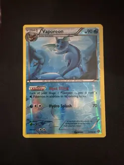 Vaporeon 22/98 XY Ancient Origins Uncommon Reverse Holo Pokemon TCG English - Image 1