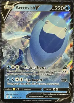 Arctovish V Ultra Rare - 048/203 - Evolving Skies Pokemon 2021 Pokemon - Image 1