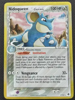 Nidoqueen 7/101 - Pokemon 2006 - Dragon Frontiers - Reverse Holo - MP - Image 1