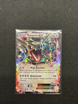 Pokemon TCG Rayquaza-EX XY XY69 Holo Promo Card Shiny MP 2016 - Image 1