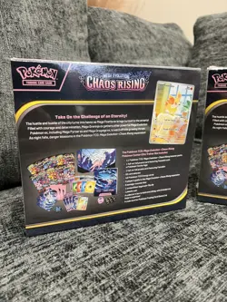 🔥 2X POKEMON TCG CHAOS RISING POKEMON CENTER ELITE TRAINER BOX ETB - BRAND NEW - Image 4