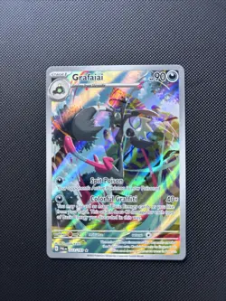 Pokemon TCG Paldea Evolved Grafaiai Holo Illustration Card #223/193 - Image 1