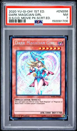 2020 1ST EDITION #ENS56 DARK MAGICIAN GIRL PSA 7 - Image 1