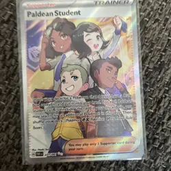 Paldean Student 231/091 Full Art Ultra Rare Card NM/ Mint Pokemon TCG 2024 - Image 1