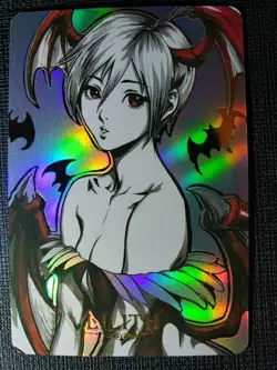 Felicia Darkstalkers Goddess Anime Waifu Holo Foil Art Card ACG Carddass Sexy - Image 1