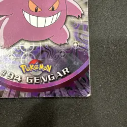 Topps Pokemon Card TV Series 2 Chrome Foil Blue Logo 1st Edition #94 Gengar MP - Image 3
